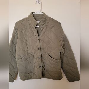 Kensie Olive Quilted Jacket